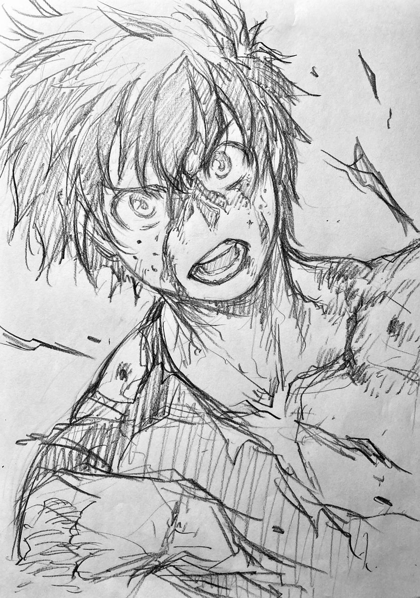 ラフ描き、🥦君 
