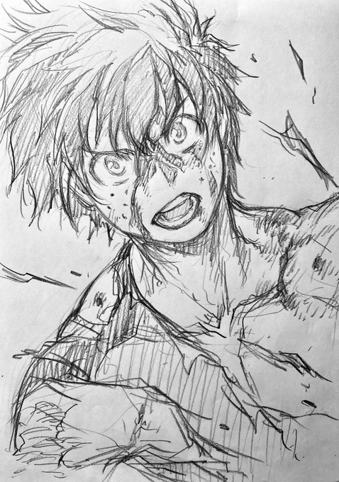 ラフ描き、🥦君 