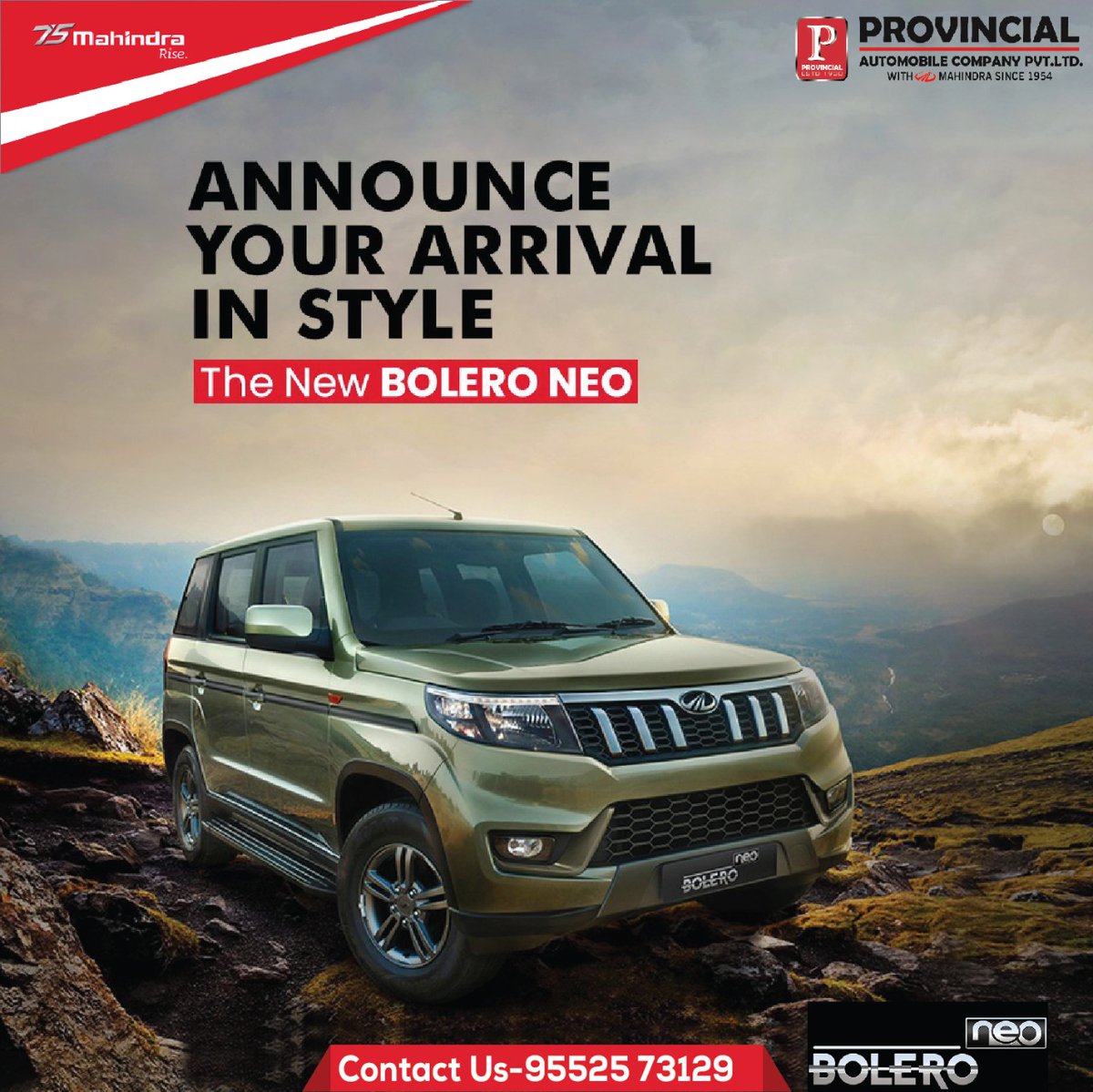 Provincialauto's tweet photo. Overcome every challenge. Impressive Multi-Terrain Technology of the new #BoleroNeo, has got ur back.
#MahindraBoleroNeo #NewBoleroNeo #NewBolero #Bolero #ProvincialAutomobiles #MahindraShowroomNagpur https://t.co/9DTiJOGAI2