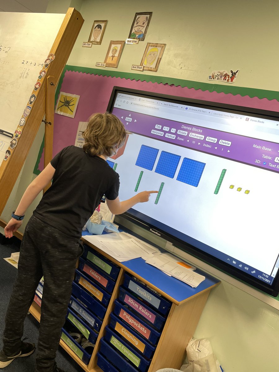 HowdenStAndrews's tweet image. P7A have been using different strategies including digital tools to help with their division and sharing their learning with their classmates #solvingtheproblem #showyourworking #howdoyoudoit?