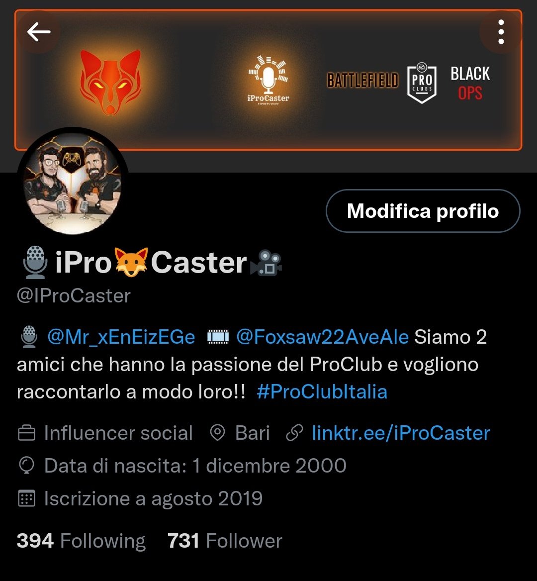 IProCaster's tweet image. Siamo ufficialmente tra i primi #Professional di Twitter. Non male dai 😎🦊