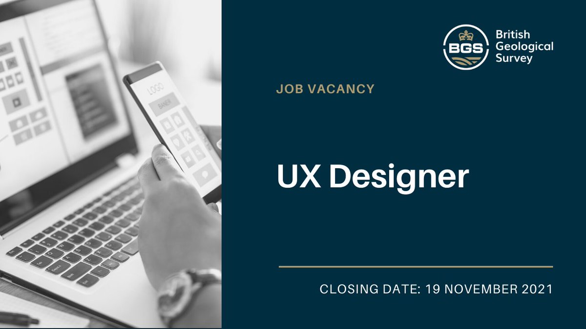BritGeoSurvey's tweet photo. We're looking for a UX Designer. You'll be helping to deliver quality designs that underpin projects at the forefront of global efforts to combine scientific knowledge with emerging technologies &amp; address environmental challenges.

Closing: 19 Nov, 2021

https://t.co/Y4EVGDeDL5 https://t.co/ShqBEfHOoG