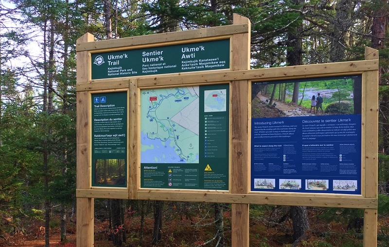 ParksCanada_NS's tweet photo. Loved early-am chatting with @infomorning about things to do right now at #Kejimkujik, like hiking and biking the NEW Ukme'k trail and bridge at Mill Falls! #PermanentBridge #YearRoundAccess #MountainBiking https://t.co/pxomCsPwGy
