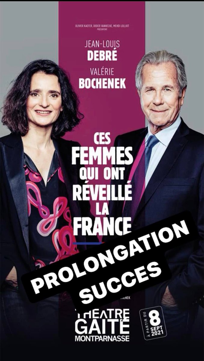 cesfemmesqui's tweet photo. Nous sommes très heureux de vous annoncer que le succès est au rendez-vous pour "Ces femmes qui ont reveillé la France" est que nous prolongeons, toujours à la Gaité Montparnasse, jusqu'au 26 mars 2022.
Le spectacle sera joué aussi le 31 décembre ...
https://t.co/LqwLutAjzB https://t.co/XrVKCqo400