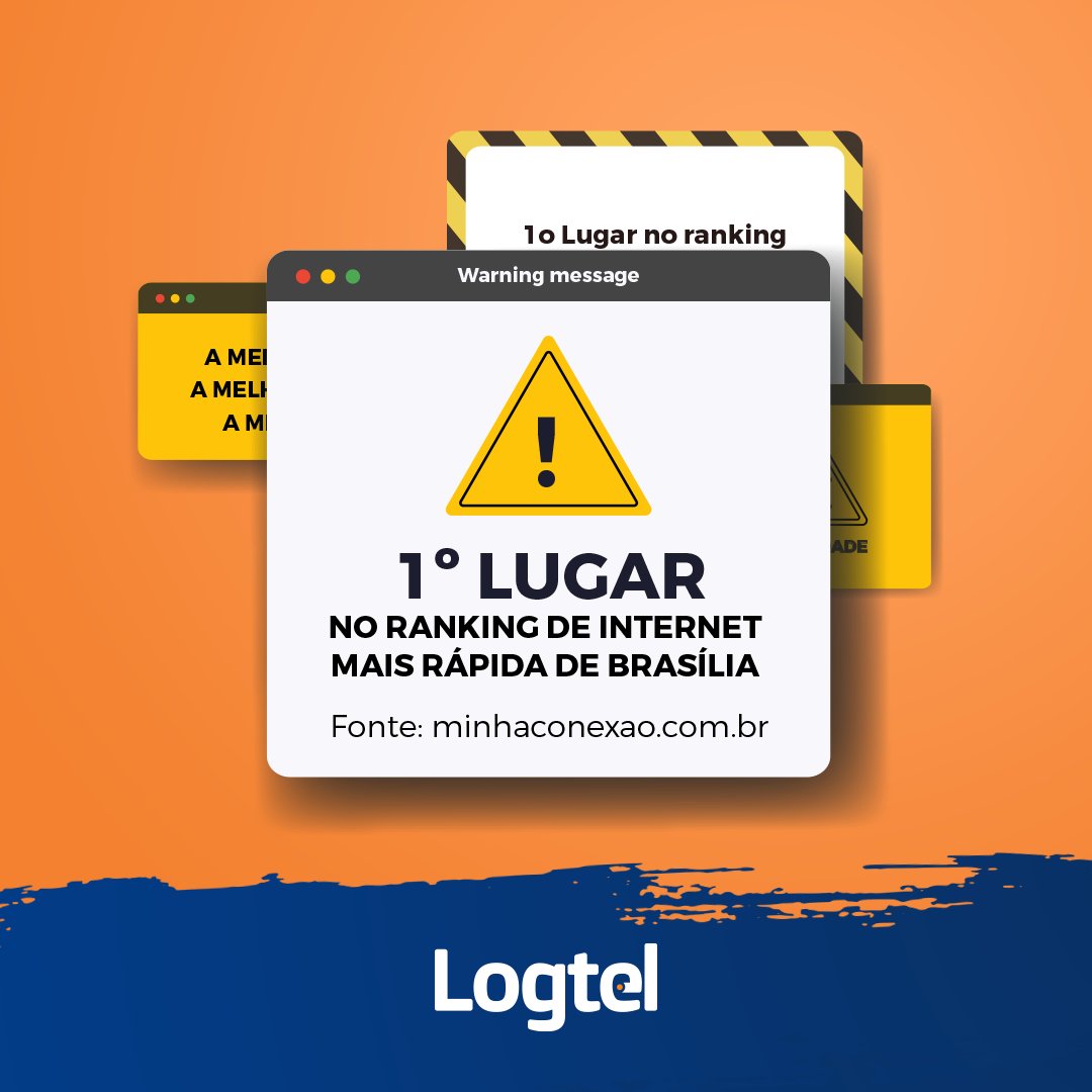 A Logtel se destaca, somos referência em entregar internet de qualidade a um preço justo e atendimento de qualidade 24h por dia! 😉

Vem pra Logtel: a melhor experiência de conexão!
☎ (61) 4063-9001