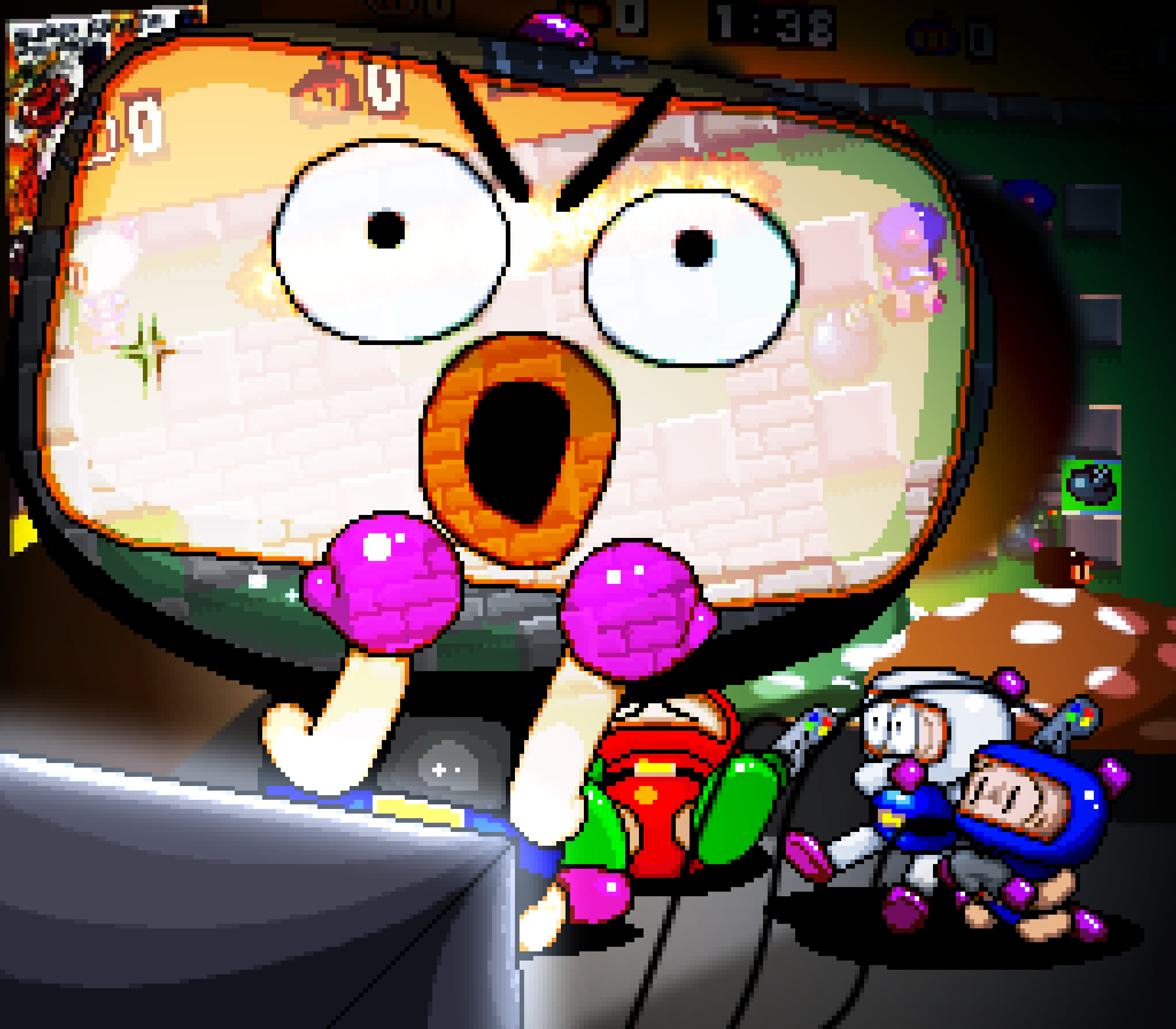 Lily S. on X: Super Bomberman 4 finished fanart! This game and 5