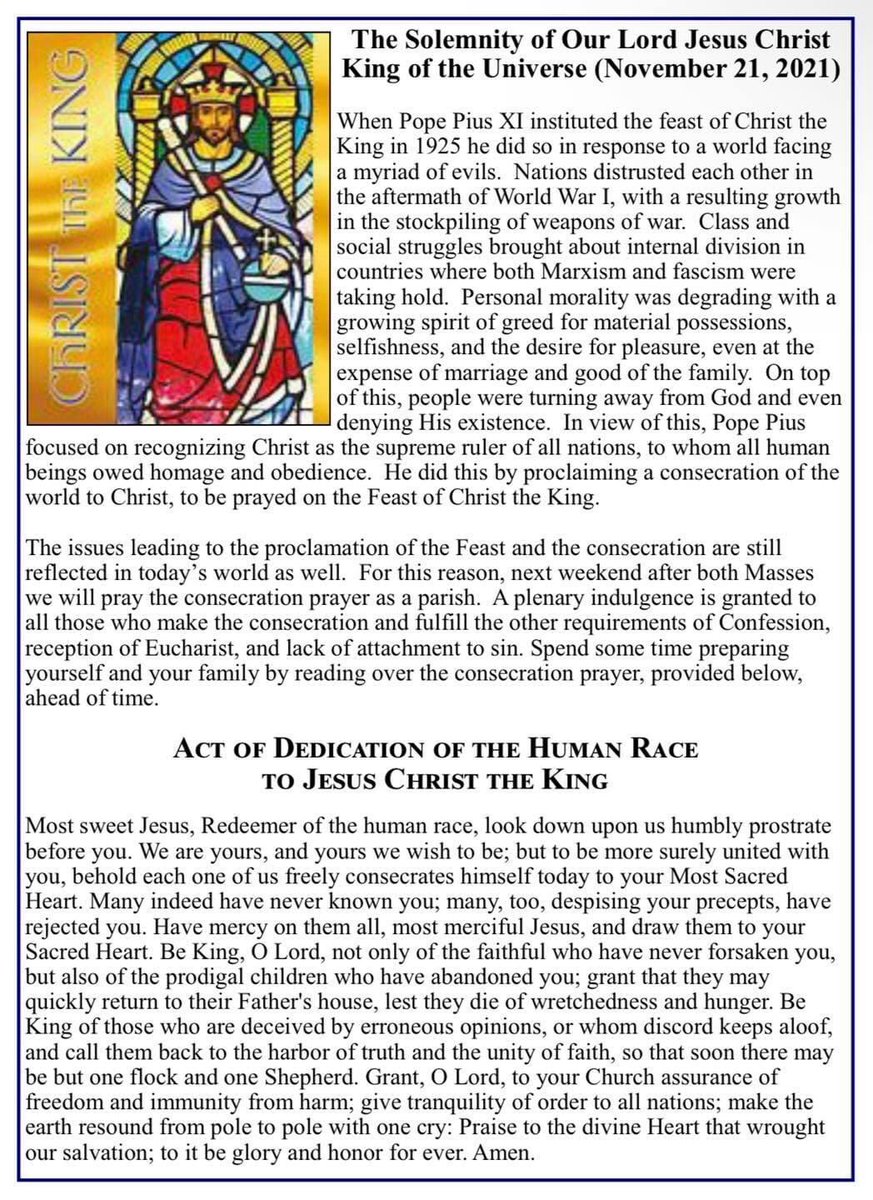 StMaryBasilica's tweet photo. Indulgence alert!!! All who join in this prayer at the end of Masses this weekend merit a partial indulgence. A plenary indulgence is granted to those who fulfill the extra normal conditions. https://t.co/SvSrxU47WL