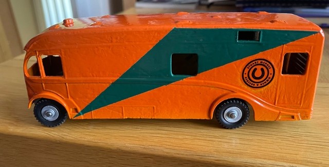 JoePacket2's tweet image. I received a lovely present from a work colleague today. They renovate old Dinky toys and had painted this horsebox with my racing colours and name. Very sweet. Memo to self: Start being even kinder to staff!