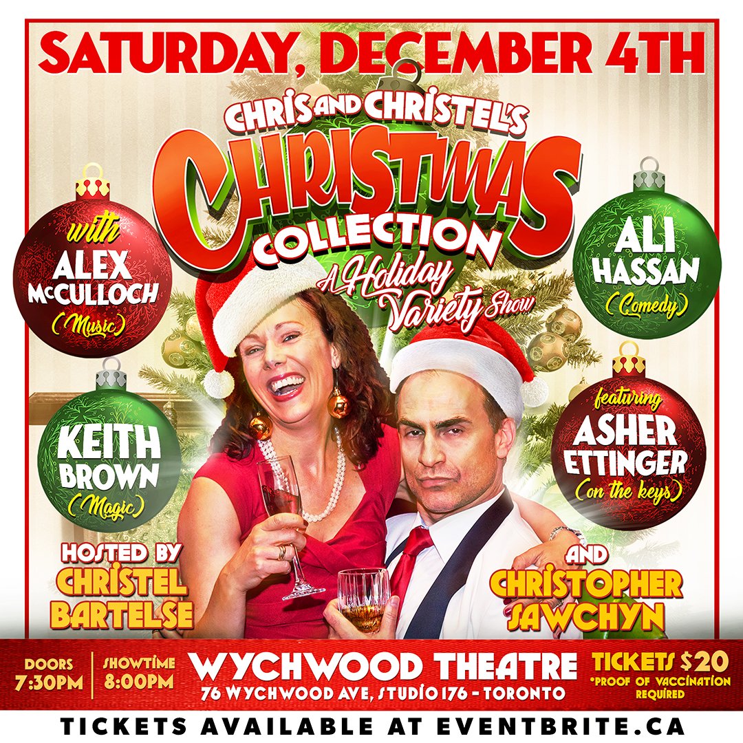 Thrilled to have Stand Up, Actor, (star of new comedy show Run the Burbs)  and host of CBC's Laugh out Loud, &amp; "Canada Reads" Ali Hassan on our show Dec 4. For tixs go to: eventbrite.ca/e/chris-and-ch… #comedy #Toronto #runtheburbs