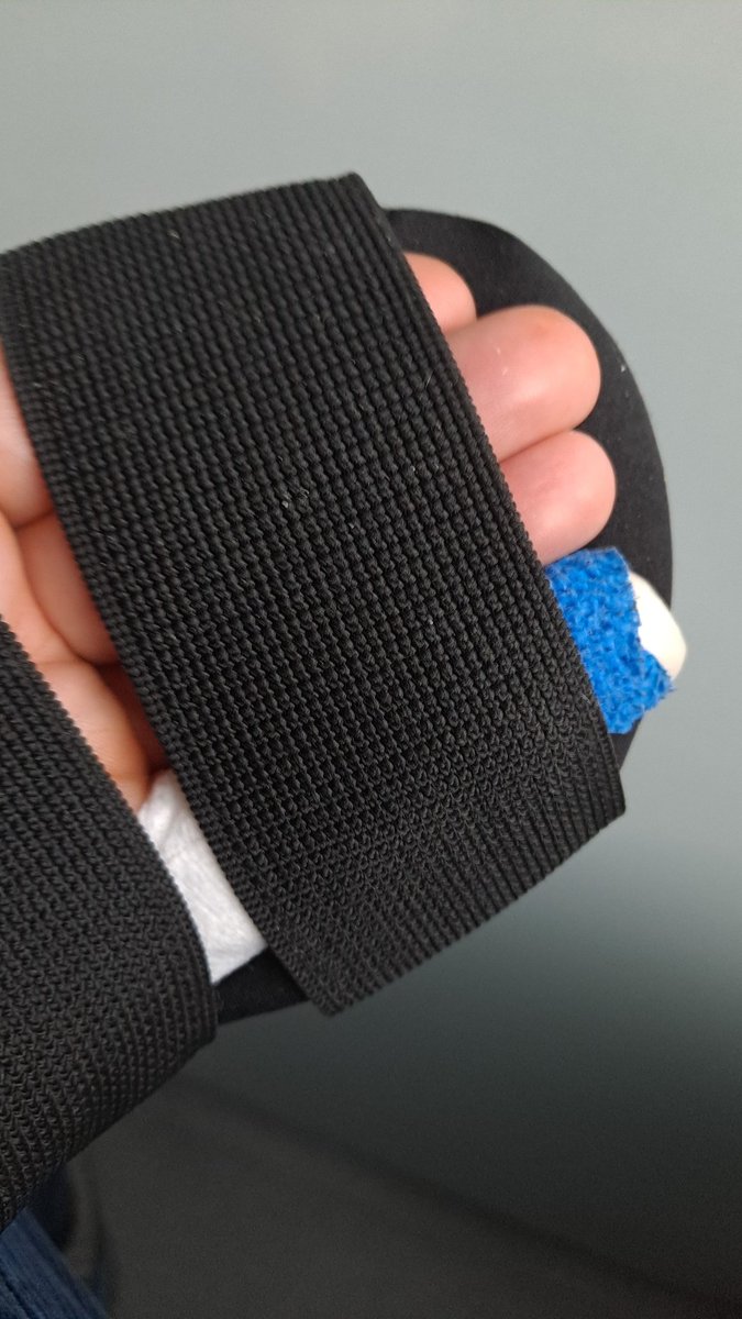 therealAdeB's tweet photo. @SquidgeRugby Snap. Broke my little finger trying to catch the dog. Serious pain in the butt. https://t.co/3P4lTTZ4Mr