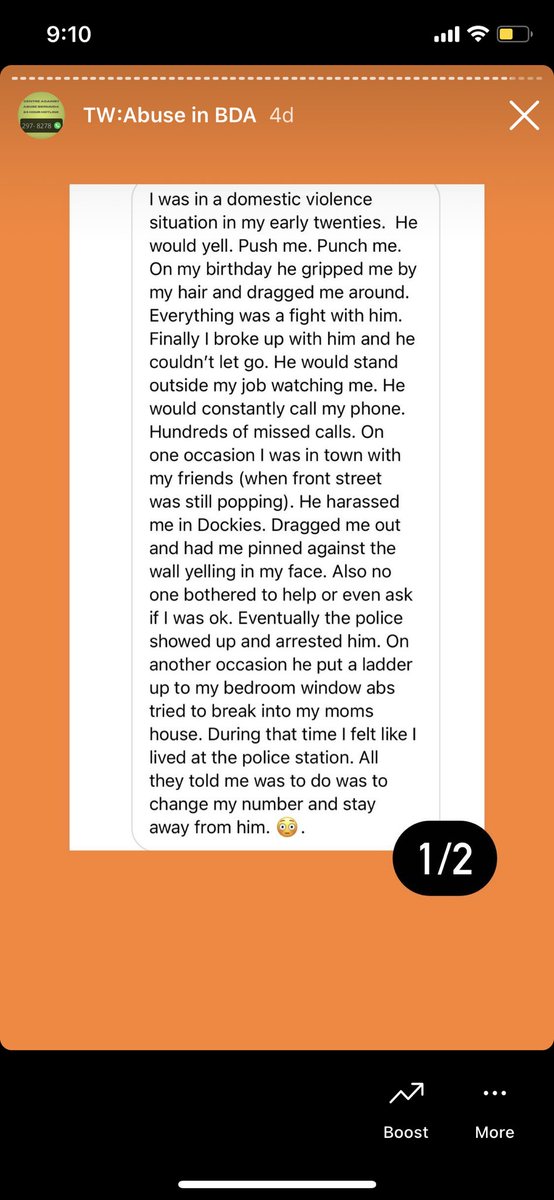 MediaMaya_'s tweet photo. TW: abusive relationships

6 days ago, because of the murder of Morissa Moniz, I made an Instagram story for people to share anonymously their abusive relationships &amp; their police assistance. 

I received over 50 stories. Here are some stories: https://t.co/k2ohPL1vZb