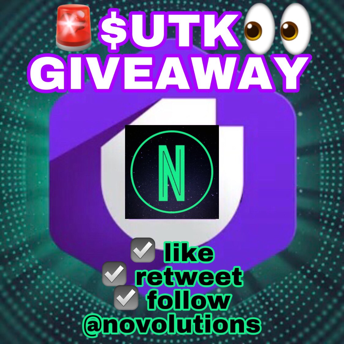 novolutions's tweet image. 🚨 FIRST $UTK COMMUNITY GIVEAWAY !!! by @novolutions 
✅ 1000 LIKES
✅ 1000 RETWEETS
✅ 1000 NEW FOLLOWERS
And I will send 1 lucky winner 1000 #UTK #UTRUST Tokens!!! 
☑️ Like this tweet
☑️ Retweet this tweet
☑️ Follow me
WINNER WILL BE ANNOUNCED AS SOON AS MISSION COMPLETED!🤝