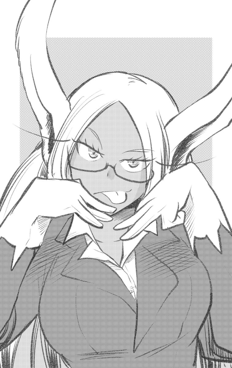 並んでる時に描いたミルコ 