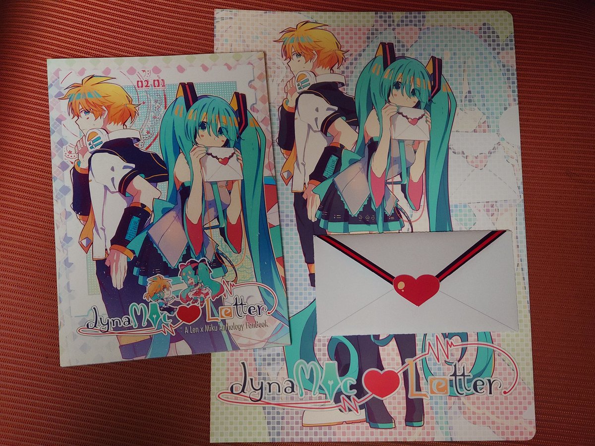 nat0468's tweet photo. レンミクアンソロジー #dynaMicLetter が届いた。音楽カードの封入の仕方が良いな。イラストも素敵。 https://t.co/V5SU4jJfVJ