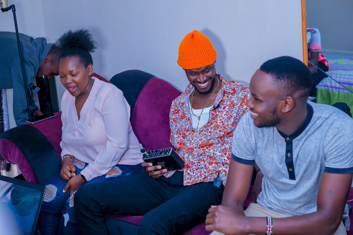 RabbitTheKing's tweet photo. Winner Number 4. Anaitwa Kaka Jack from Allsoaps Thika Rd. 
We talked about challenges the educated youth face , listened to my new EP ‘Happy Hour’ that drops 30th November. 
#KingKakaHappyHour https://t.co/hivViovhY5