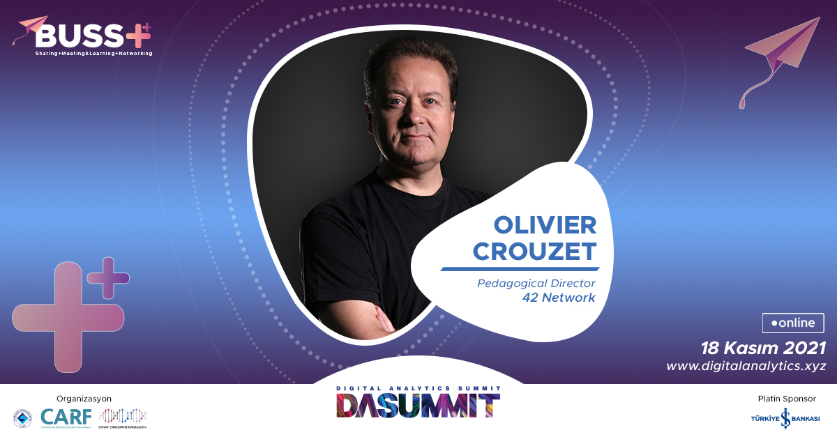 42Network's tweet photo. On November 18, Olivier Crouzet, our Head of Pedagogical Coordination #42Network, is a guest speaker at the 8th Digital Analytics Summit.
Head over to https://t.co/U66JuT2P9X to learn more about the event!
#DASummit21
#BussPlus
#SharingMeetingLearningNetworking https://t.co/66kSHJQmGK
