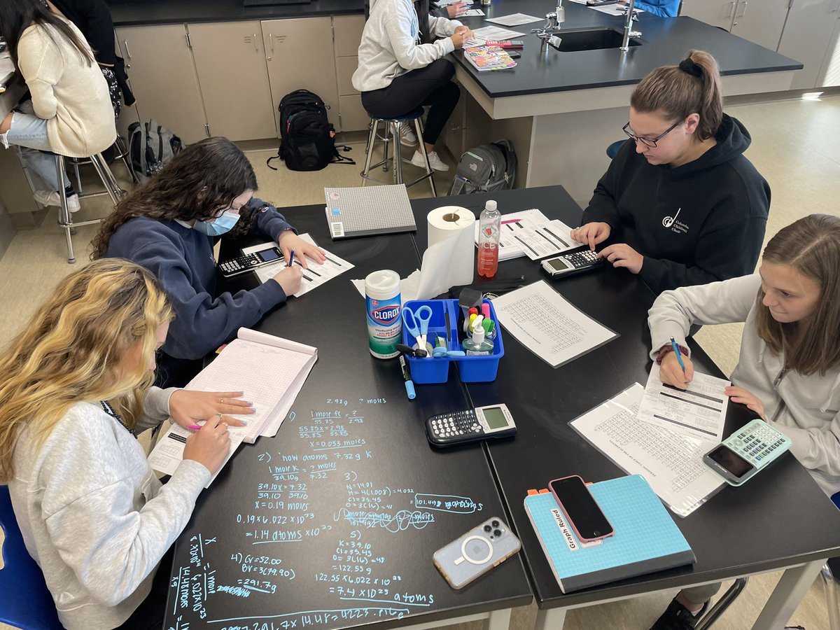 Just another day of honors chemistry ROCKING their quizzes through collaboration and reteaching each other tough concepts