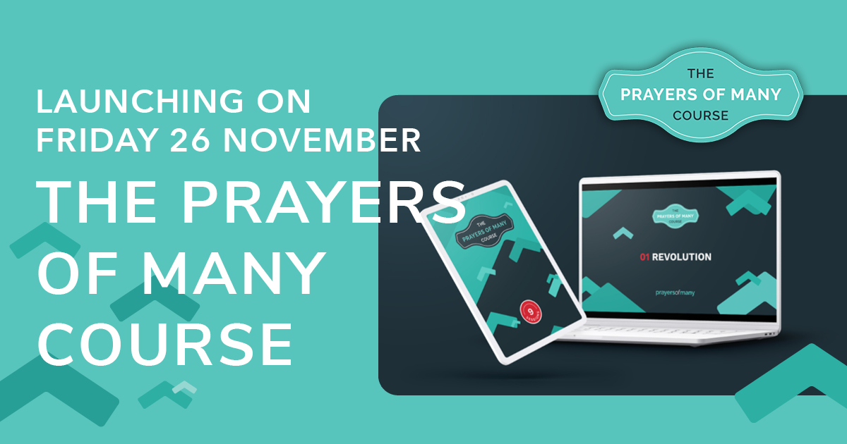 prayersofmany's tweet image. Launching Friday 26 November!
Helping today’s churches rediscover world-changing corporate prayer afresh., the course has been designed so that anyone, anywhere can implement it - for FREE. 
Find out more: prayersofmany.org/course
⁠⁠
#prayersofmany #prayercourse #learntopray