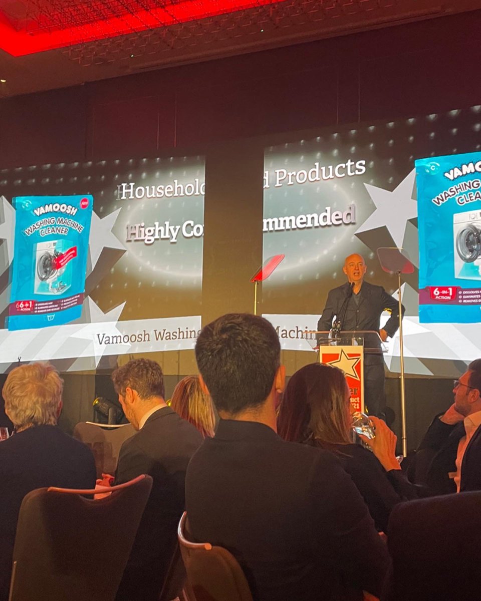 Vamoosh Cleans (@vamooshcleans) on Twitter photo 🤩Yesterday at <a href="/TheGrocer/">The Grocer</a> New Product Awards, we won ‘Highly Commended’ for our newest innovation, Vamoosh Washing Machine Cleaner. With its 6-in-1 action it uses our patented 'Hair Dissolving Technology' to remove clogged up hair from washing machines. A fabulous achievement! 🤩Yesterday at <a href="/TheGrocer/">The Grocer</a> New Product Awards, we won ‘Highly Commended’ for our newest innovation, Vamoosh Washing Machine Cleaner. With its 6-in-1 action it uses our patented 'Hair Dissolving Technology' to remove clogged up hair from washing machines. A fabulous achievement!