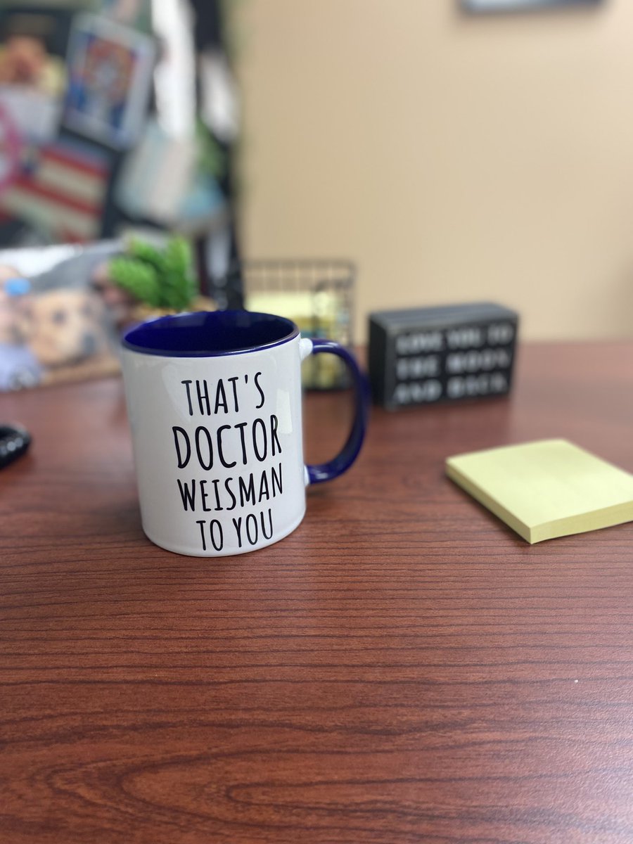 BekDanielle's tweet photo. Coffee just hit different this morning. ☕️ 🤓🥳 #EdD https://t.co/46zeKP6Ahe