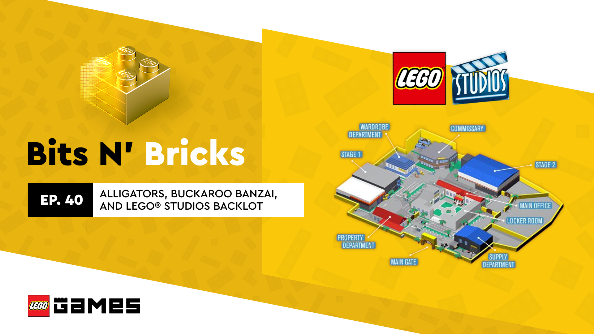 LEGO Twitter: "Remember playing LEGO Studios Backlot 🐊🐊🐊 on https://t.co/rX3wEfQL2h? This week, Bits N' Bricks goes behind the scenes of this hidden gem that dropped onto a working movie studio.