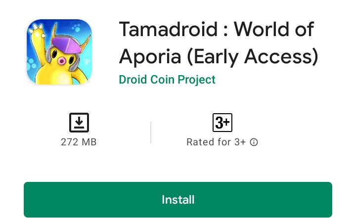 wearedrdc's tweet photo. Tamadroid game early access is now in Google Playstore! 

Uninstall your previous APK Download now!

Search us or use this link https://t.co/TdcIO6TAOb

Follow us on Facebook https://t.co/ZpdTfSCEVZ

#tamadroid #droidcoin #BSCGems #PlayToEarn #Binance 
#DRDC is on #PancakeSwap https://t.co/Eh1qZw4RRc