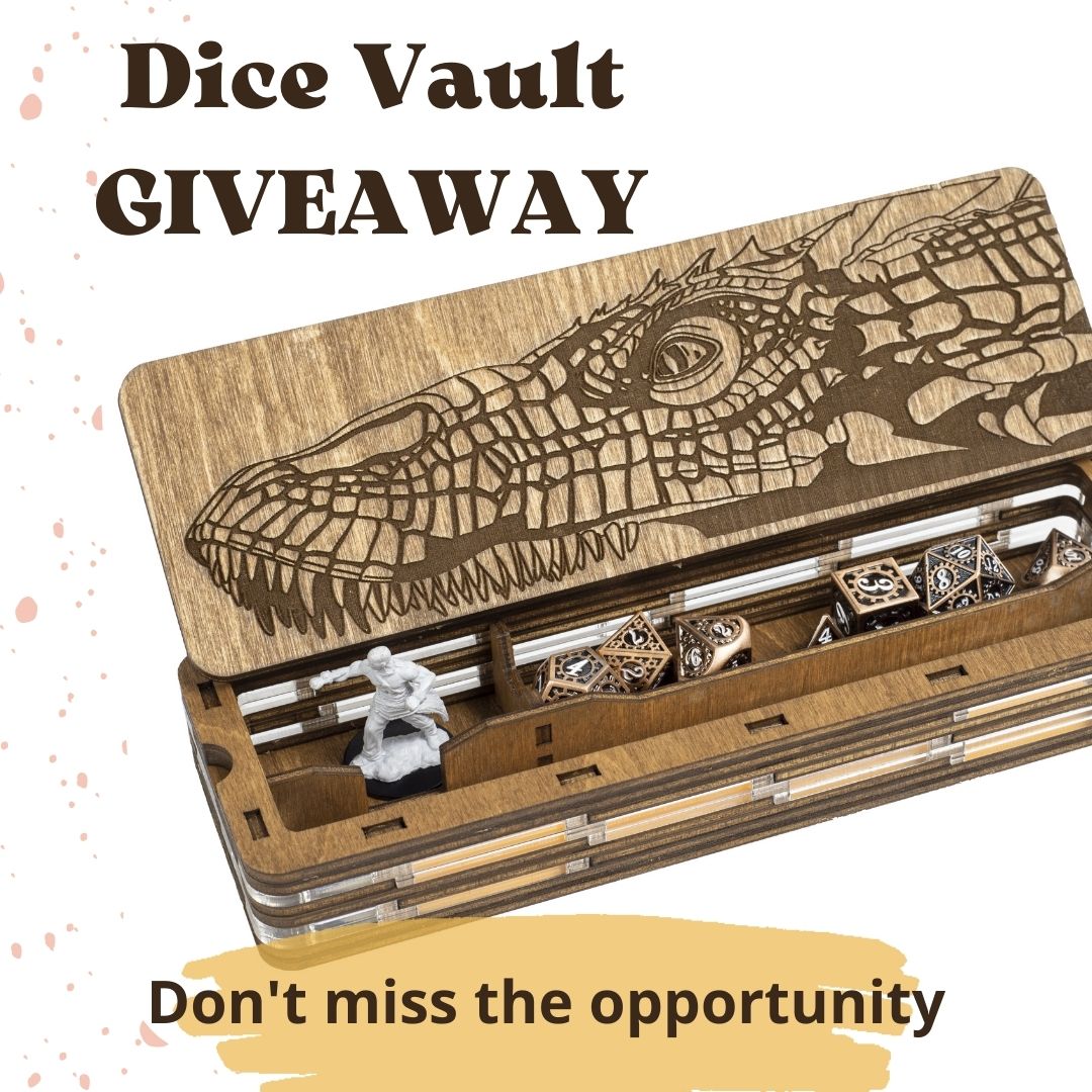 Smonex_com's tweet photo. Facebook GIVEAWAY on our Dragon Vault for Dice, Miniature and Stationery to close our latest RPG Smart Box Kickstarter project.
A U.S. only giveaway this time with super easy entry. Follow the link https://t.co/KUsz4UCl0c

#giveaway #boardgamegiveaway #dnd5e #RPG https://t.co/Vw9UF2MjjS