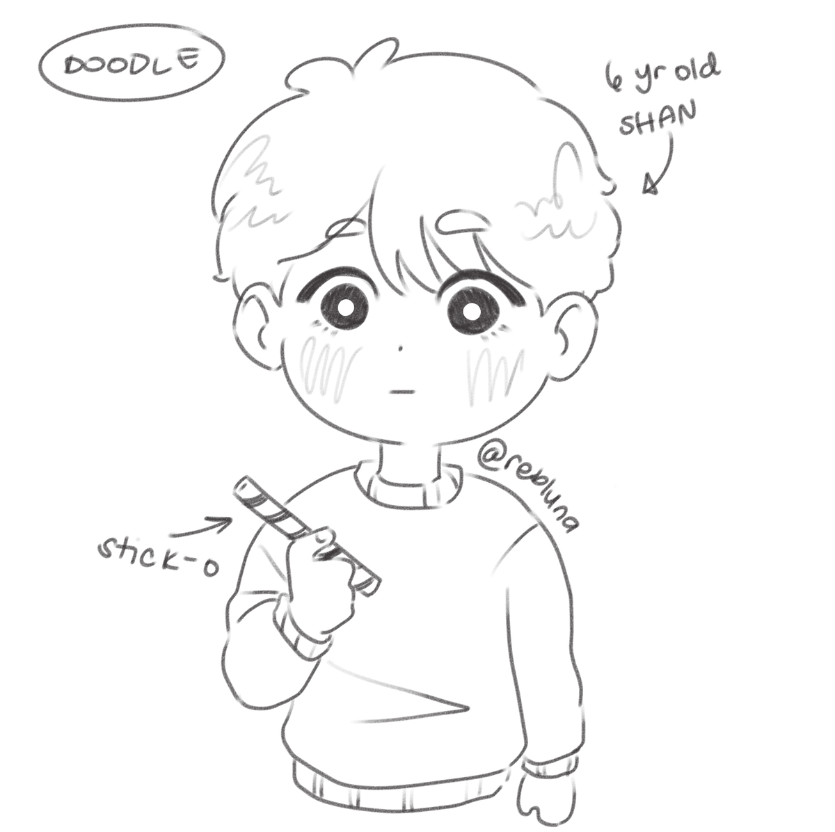 reblunaa's tweet photo. baby shan doodle ^w^ #HappyCelebreSHAN https://t.co/oJVw5Wi3yO