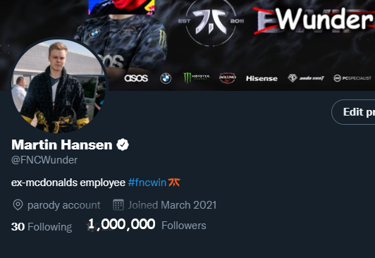 we did it guys! 1MIL #alwaysfnatic