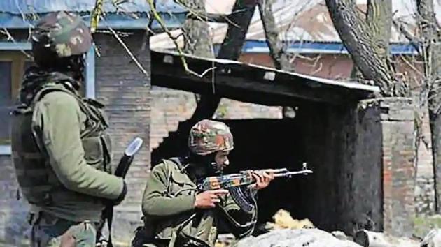 Therealtalkin's tweet photo. Intense counter-terrorist operations are going on in #Kulgam, #JammuAndKashmir. #Fourterrorists have been killed in two separate encounters. There has been a major recovery of IEDs. Operations are still on: #Armysources 
(File photo)
#TheRealTalk (ANI) https://t.co/LOJIf3acfy