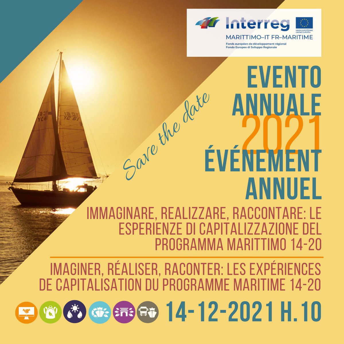 Ci avviciniamo al 21-27 ma prima👉evento annuale 2021🎉occasione per tirare le fila sui vari percorsi di #capitalizzazione e sul reale impatto dei nostri progetti sulle politiche europee e sui cittadini.
Presto i dettagli qui: bit.ly/3oF9LF6
#SaveTheDate📅
👉 14/12/21👈