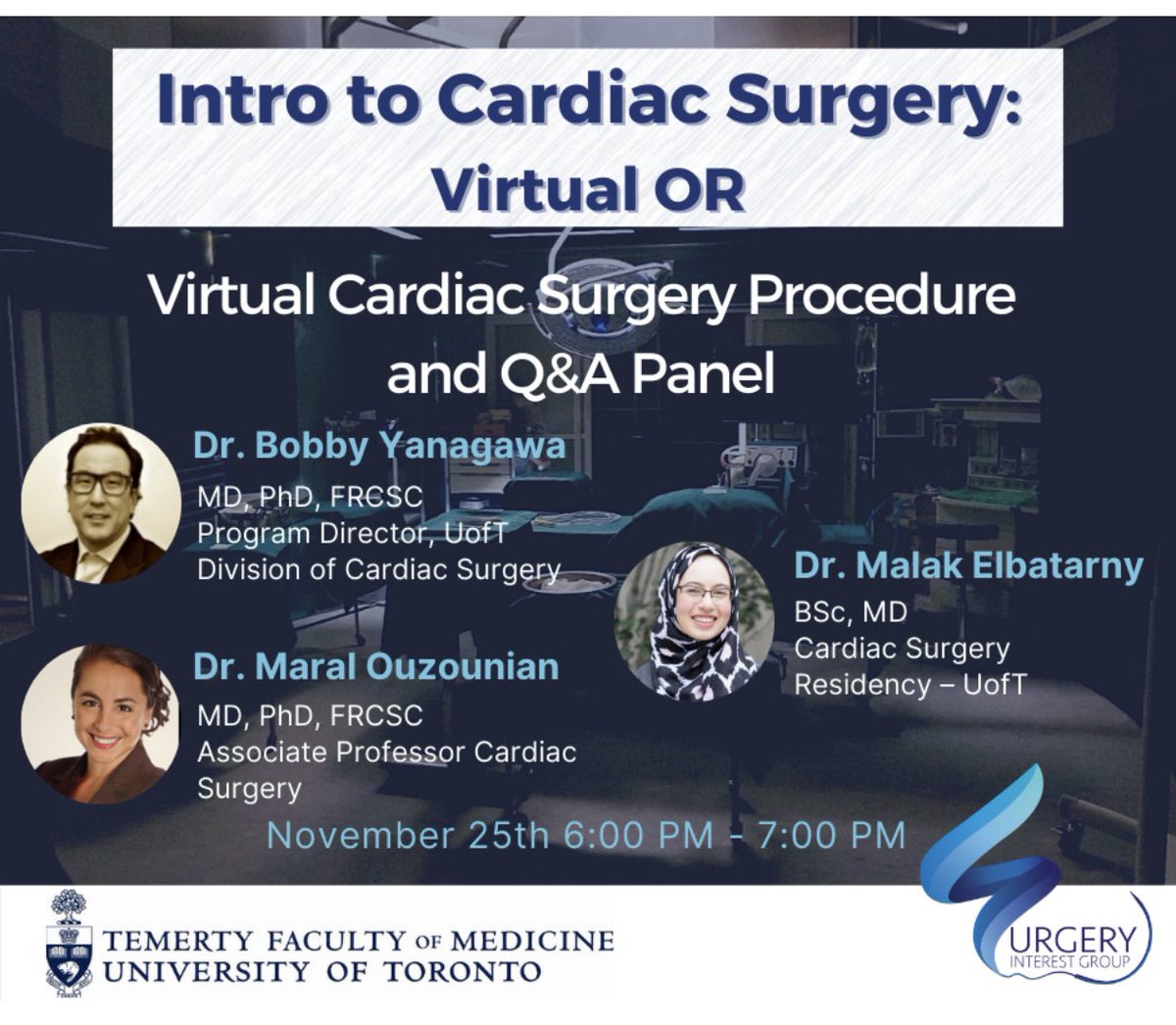 bobby yanagawa (@bobbyyanagawa) on Twitter photo We won the lottery of life to be able to work in cardiac surgery - look forward to sharing this with medical students. Join us! utoronto.zoom.us/j/87588831107 <a href="/UofTCVsurgery/">University of Toronto Cardiac Surgery</a> <a href="/MacCVSx/">McMaster Cardiac Surgery</a> <a href="/OuzounianMD/">Maral Ouzounian</a> <a href="/MElbatarny/">Malak Elbatarny</a> <a href="/UnityHealthTO/">Unity Health Toronto</a> <a href="/PMunkCardiacCtr/">Peter Munk Cardiac Centre</a> We won the lottery of life to be able to work in cardiac surgery - look forward to sharing this with medical students. Join us! utoronto.zoom.us/j/87588831107 <a href="/UofTCVsurgery/">University of Toronto Cardiac Surgery</a> <a href="/MacCVSx/">McMaster Cardiac Surgery</a> <a href="/OuzounianMD/">Maral Ouzounian</a> <a href="/MElbatarny/">Malak Elbatarny</a> <a href="/UnityHealthTO/">Unity Health Toronto</a> <a href="/PMunkCardiacCtr/">Peter Munk Cardiac Centre</a>