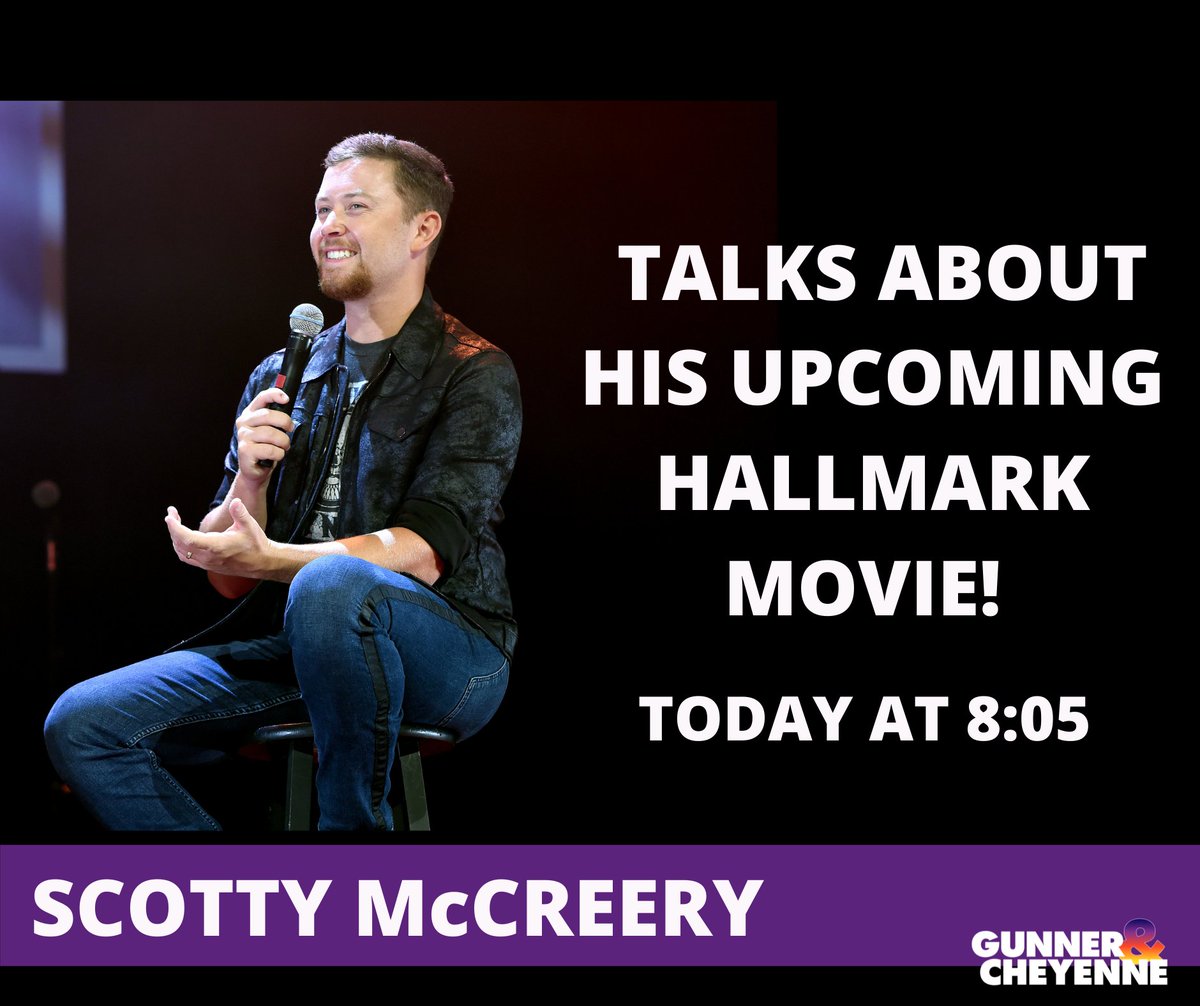 KMLE1079's tweet photo. Don't miss @ScottyMcCreery this morning with 
@gunnercheyenne at 8:05! https://t.co/p8ovVBqwGB