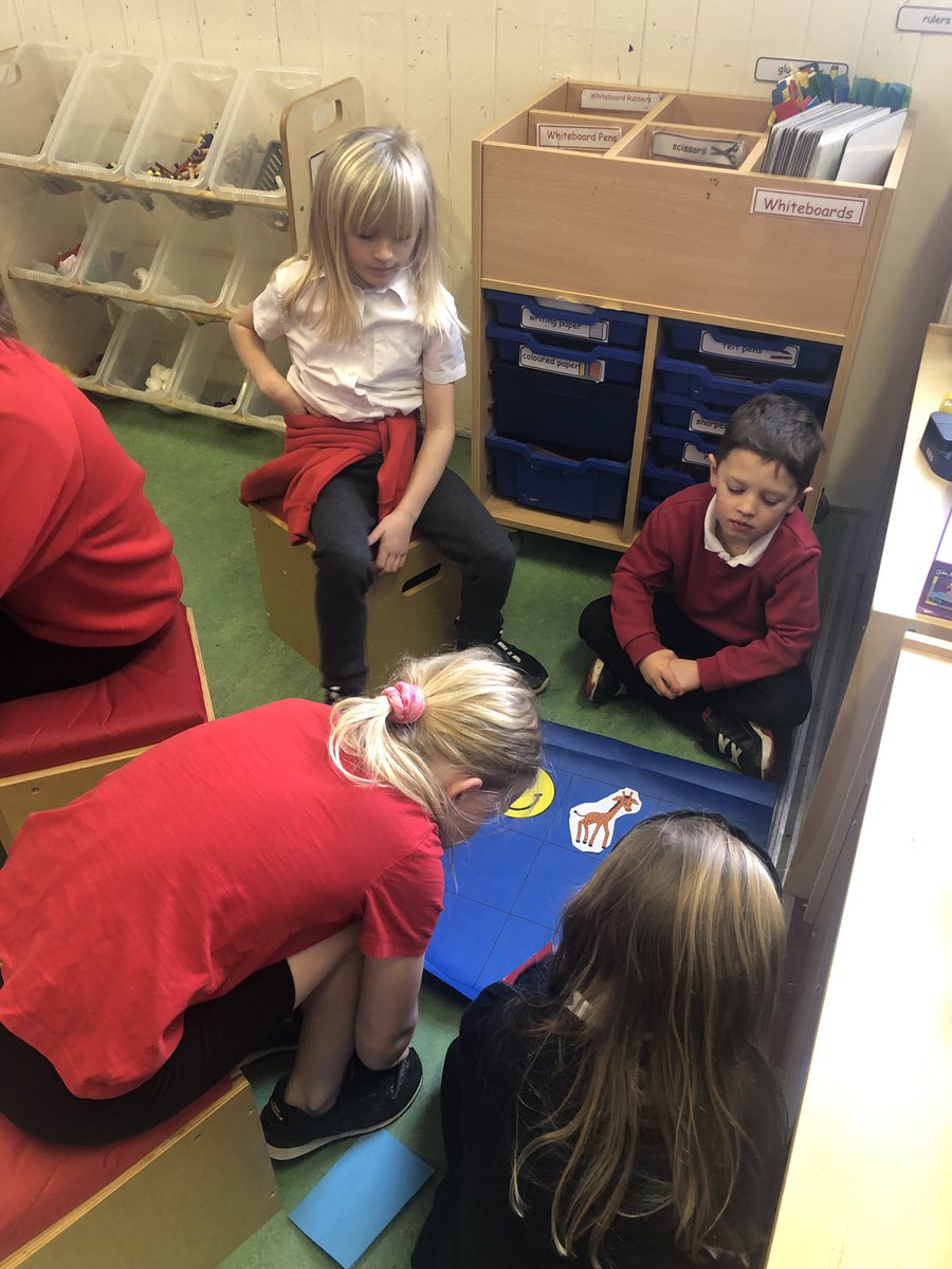 P4 are leading learning with the P2s to show them how to use the bluebots.