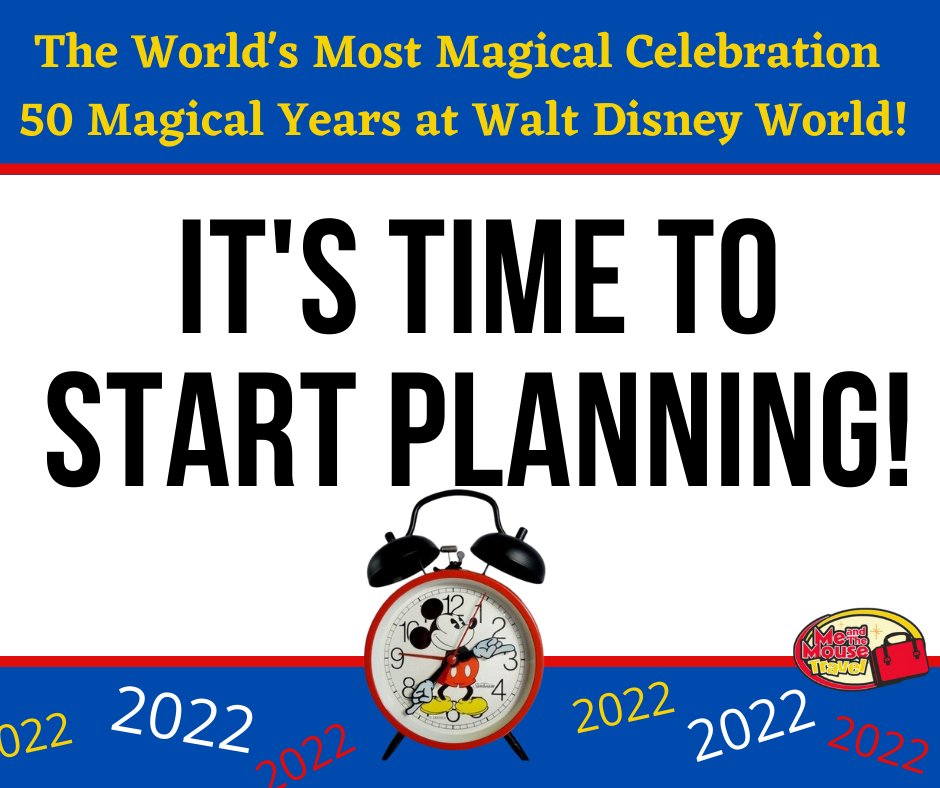 MeandTheMouse's tweet photo. The World's Most Magical Celebration awaits!!!  Now is the perfect time to book and plan your 2022 vacation to Walt Disney World!  

Contact us today!!

 #meandthemouse #DisneyWorld50 https://t.co/nlAavSQImX