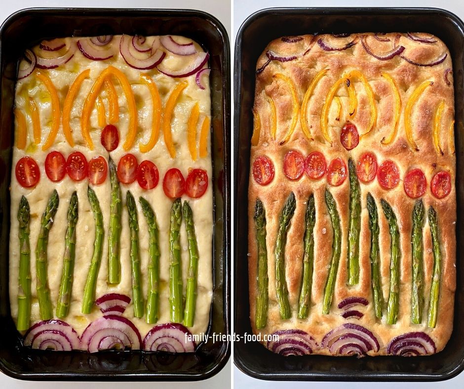 My daughter suggested making focaccia for Chanukah "because of the olive oil!"
I added festive vegetable art! 
Based on my 1-hour focaccia #recipe, it's super-simple and ready FAST. 
Get the recipe here >>> family-friends-food.com/chanukah-focac…
#chanukah #Hanukkah #jewishfood #baking #Jewish