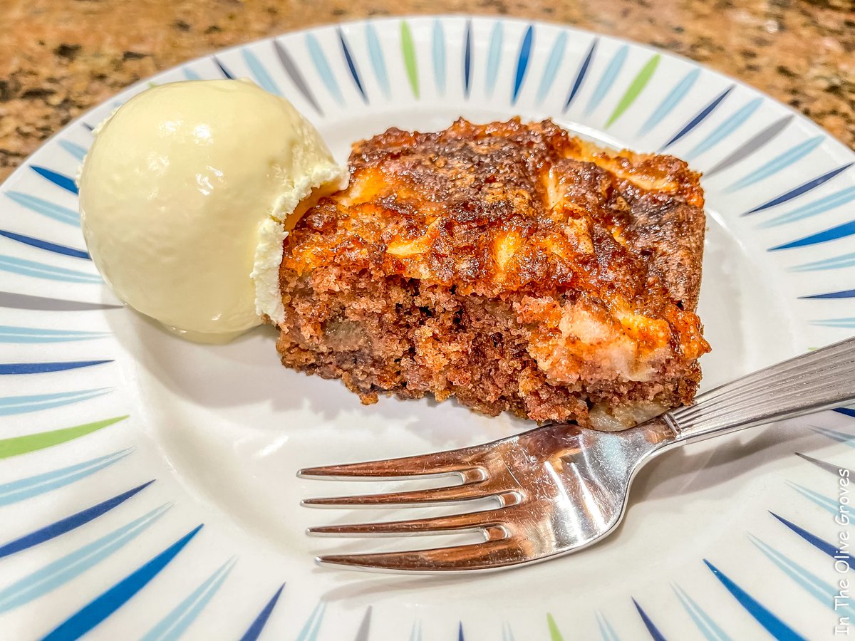 intheolivegrov1's tweet photo. This #Thanksgiving why not WOW your friends and family with this delicious one-bowl apple cake recipe?  

I won't tell them how easy it is if you don't.  Enjoy!

https://t.co/9QBPpkPJk1 https://t.co/Sl9FzmRAbx