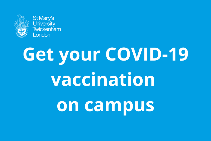 YourStMarys's tweet photo. The Covid-19 vaccination centre is back tomorrow, 11am-4pm in the SU Lounge. 
There must be at least 8 weeks between your first and second jab.

🗓 No appointment required
💳 Bring your ID
📄 Fill in the vaccination survey: https://t.co/VKPY8UB5A4
#LetsGetVaccinated https://t.co/GRKkHa7FIX