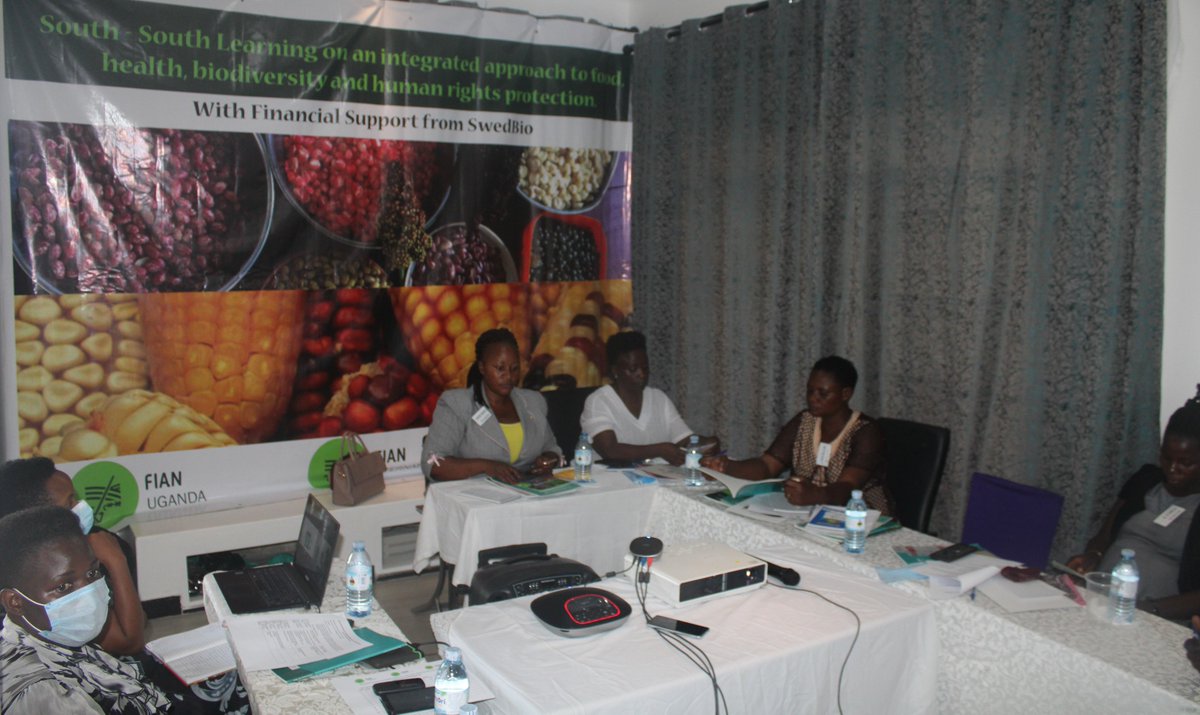 FianUganda's tweet photo. Concluding a three-day inception meeting; experience and knowledge sharing between @FianUganda , @FIANColombia and @FIANista on an integrated approach to food, health, biodiversity and human rights
#Southtosouthlearning
@SwedBio https://t.co/30VuDUm1hH