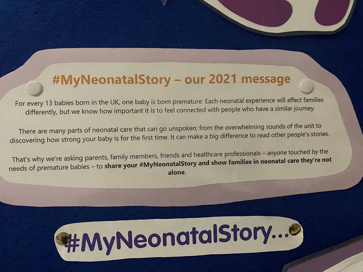 💜ᴡᴏʀʟᴅ ᴘʀᴇᴍᴀᴛᴜʀɪᴛʏ ᴅᴀʏ💜
This years theme is #myneonatalstory .. Parents have shared their stories supporting each other.
Thank you NICU staff & families for all your hard work making today special 💜@Kerenzamoulton @cavcw @jonesab11 @RuthWalkerCV1 @SuzanneHardacr1