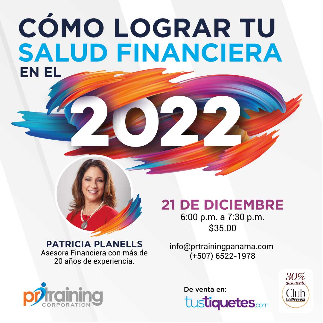 Cómo lograr tu salud financiera en el 2022

En este taller vamos a repasar principios sencillos y fáciles de aplicar para mantener una libertad financiera para lograr tus metas a corto, mediano y largo plazo.

Inscripciones en: bit.ly/3kIpUs8