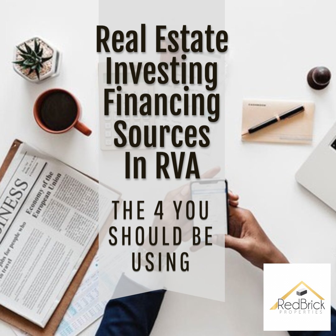 Do you need financing for real estate investing deals? If you invest, you’re probably looking for real estate investing financing sources in Richmond. s.ripl.com/o9yd9b #redbrick #rva #investing #rvarealty #richmond