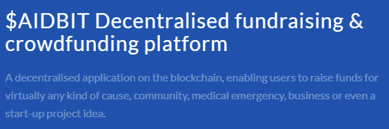 projectaidbit's tweet photo. $AIDBIT Decentralised fundraising & crowdfunding platform
#aidbit #crypto #cryptocurrency #bitcoin #bnb https://t.co/VRmrGhLHdu