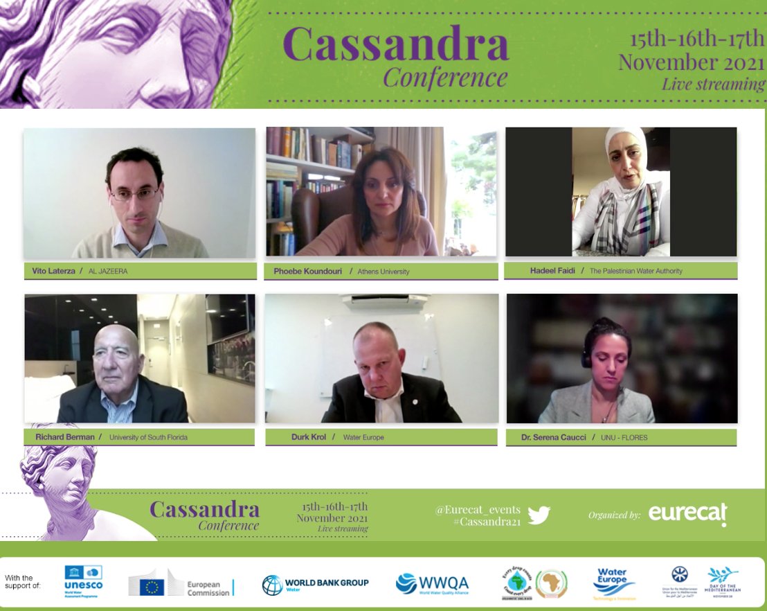 What about water in the #Mediterranean? Panel 🔟 is on with  <a href="/vitolaterza09/">Vito Laterza</a> @Hadosh80 <a href="/durkkrol/">Durk Krol</a> <a href="/Serena_Caucci/">Serena Caucci</a>

#CASSANDRA21 Register now and join in cassandraconference.org