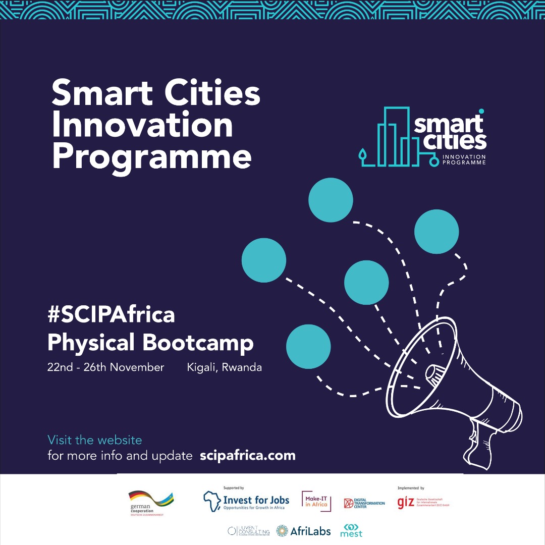 We are counting down to the #SCIPAfrica physical bootcamp for the 31 selected startups with ventures that aim to develop #SmartCities in Africa. 

It will be held in #Kigali on 22-26 November.

Get to know more on this here: scipafrica.com

#EcosystemEngagement