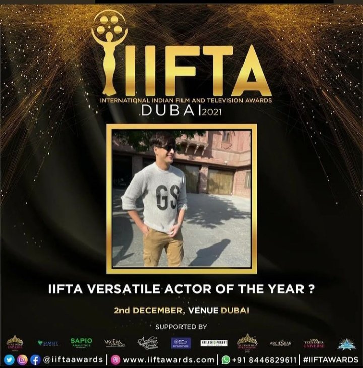 I nominate #MohsinKhan as the IIFTA Versatile Actor Of The Year. #iifta_official #IIFTAMOHSINKHAN @iift_official @iiftawards