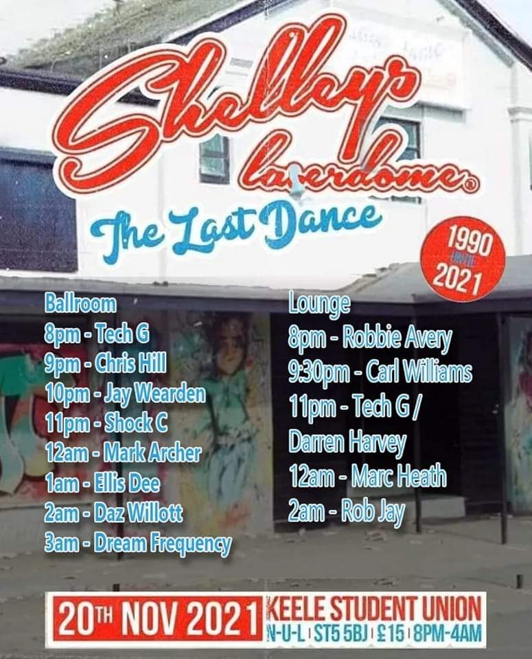 Shelleys crew, Dj's, 'This is it' 
Saturday night, see's, the final chapter
Looking to be a full house...😜
Need I say more...you know the rest....❤
Stu Allan sending you lots of well wishes my fellow dj, Ian Bland will do you proud 🙏x
