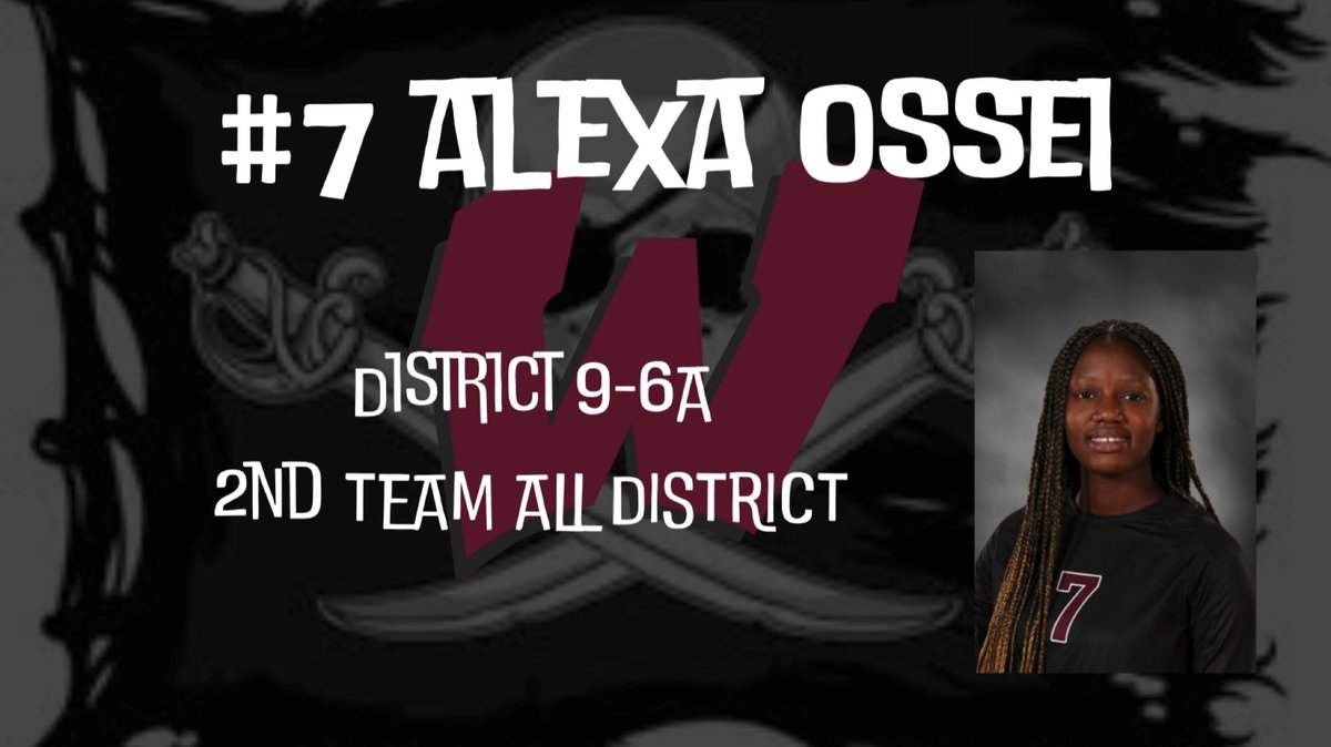 AHMOVB's tweet photo. Congratulations Alexa! 

2nd Team All-District! 

#AHMO 🏐🏴‍☠️ https://t.co/5ALugLGXZM