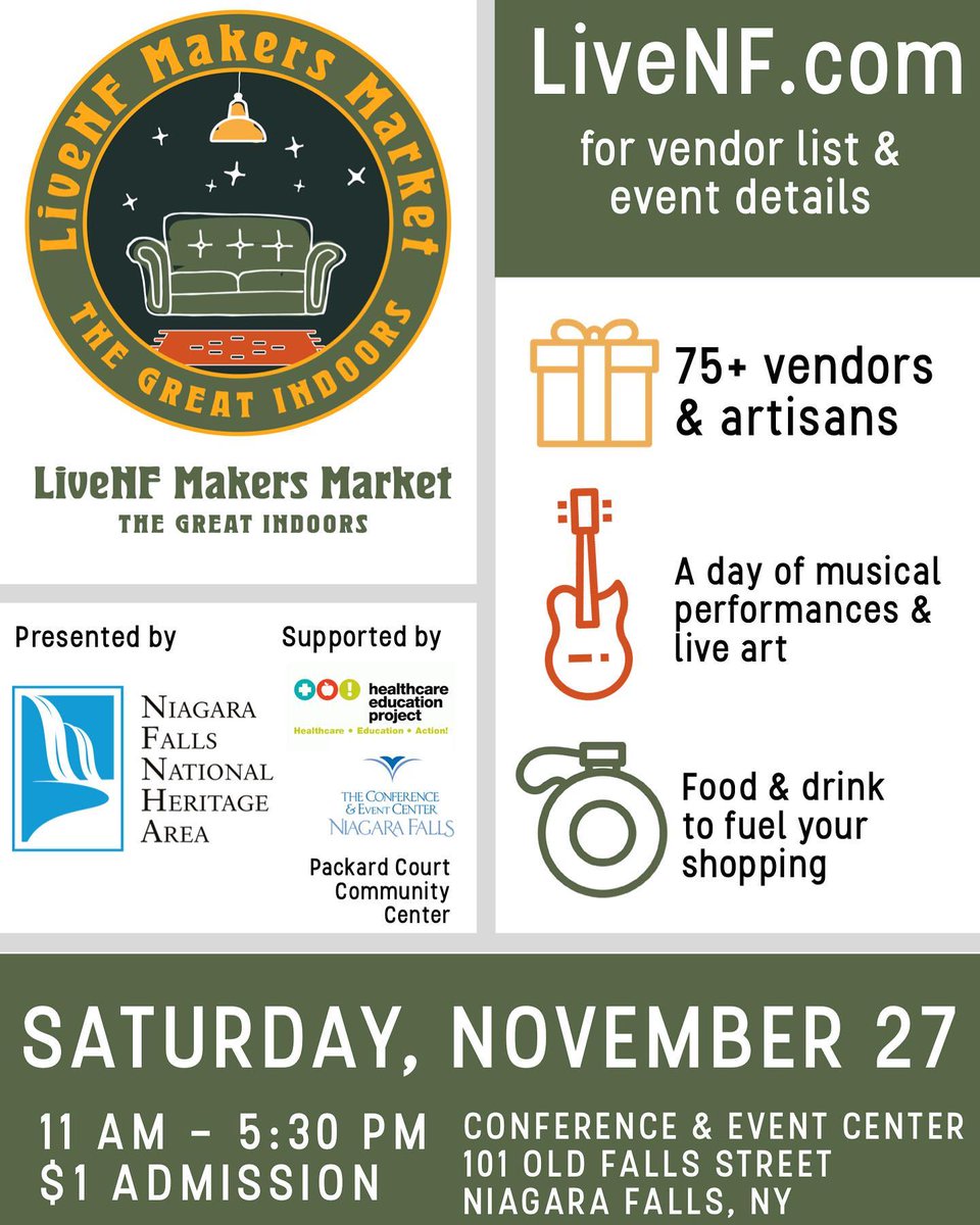 The LiveNF Makers Market is coming up soon! #ShopSmall and #ShopLocal while supporting local artisans.