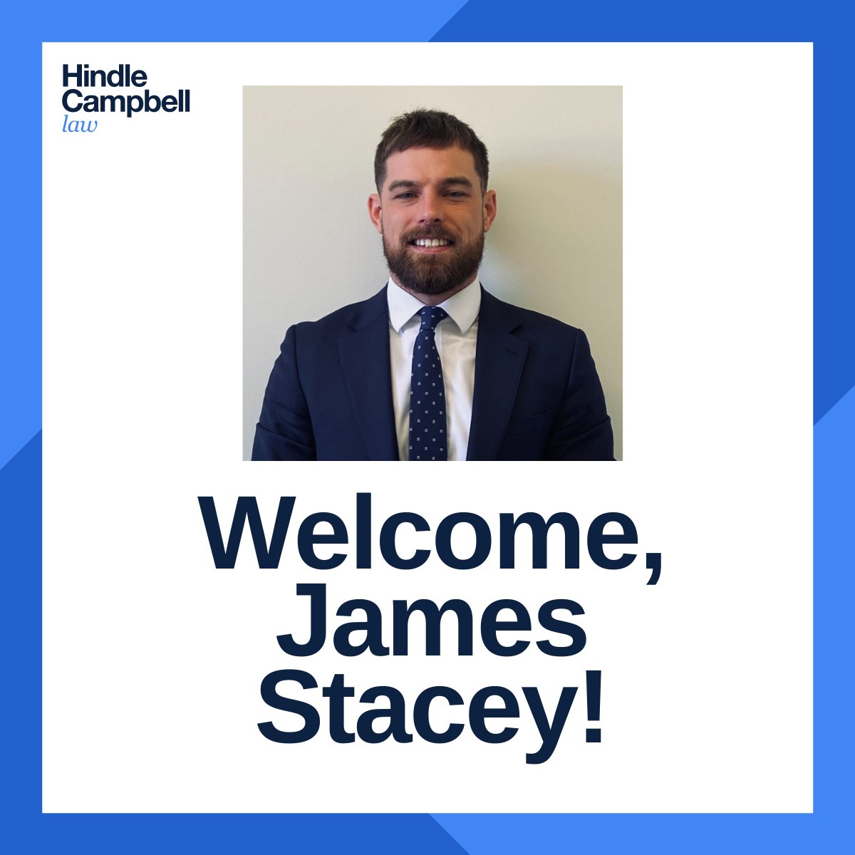 Hindle Campbell Law would like to give a very warm welcome to our newest Commercial Property Solicitor, James Stacey! We are all very happy that James is now on board and are sure that his experience and knowledge will support the Commercial team exceptionally.  

#HCL